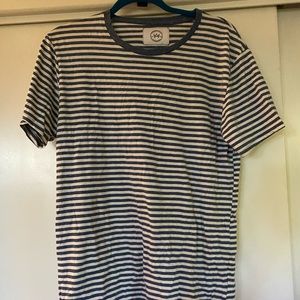 Blue and white striped tshirt